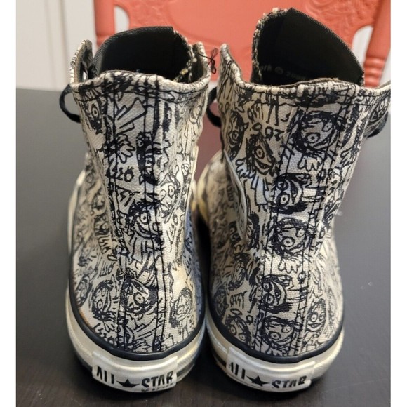 Ozzy Osbourne CT Ozzy Doodles Hi 108821F Wmns Size 6 Converse Chuck Taylor - Picture 4 of 9